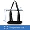 2 Pieces Clear Tote Bags for Work, Beach, Stadium, Security Approved with Zipper Closure